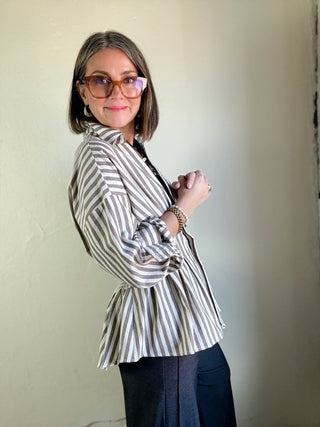Weekend Tailored Stripe Cotton Shirt