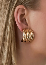 Load image into Gallery viewer, 18K Layered Spiral Colton Earrings | Gold
