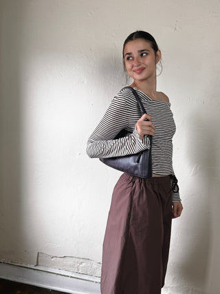 Weekend Muse Asymmetrical Top | Brown