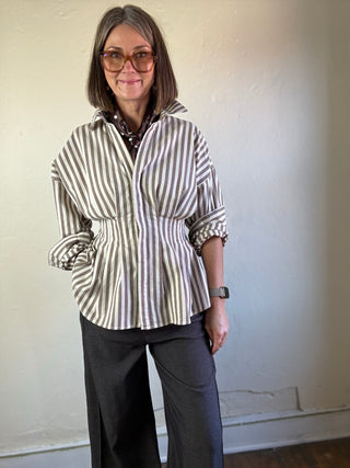 Weekend Tailored Stripe Cotton Shirt