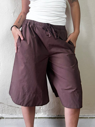 Drawstring Waist Culotte Shorts
