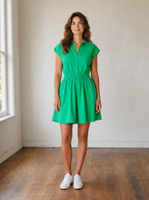 Load image into Gallery viewer, Emerald Afternoon Shirt Dress
