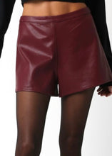 Load image into Gallery viewer, Susan Faux Leather Shorts
