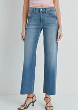 Load image into Gallery viewer, Just Black Medium Wash Slim Palazzo Jean

