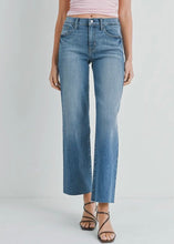 Load image into Gallery viewer, Just Black Medium Wash Slim Palazzo Jean
