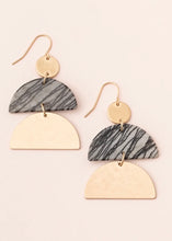 Load image into Gallery viewer, Stone Half Moon Earring
