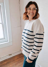 Load image into Gallery viewer, Boyfriend Stripe Sweater
