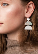 Load image into Gallery viewer, Stone Half Moon Earring
