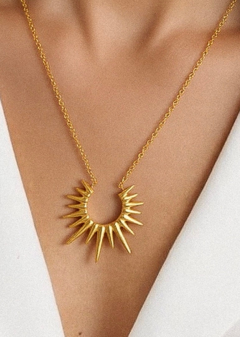 Gold Sun Necklace