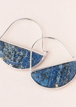 Load image into Gallery viewer, Stone Prism Hoop Earring
