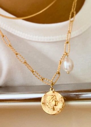 18K Coin Chain Necklace | Isaline