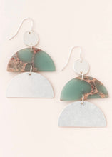 Load image into Gallery viewer, Stone Half Moon Earring
