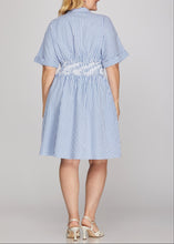 Load image into Gallery viewer, Extended Classic Gingham Smocked Mini Dress
