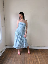 Load image into Gallery viewer, Strapless Ruched Waist Midi Dress
