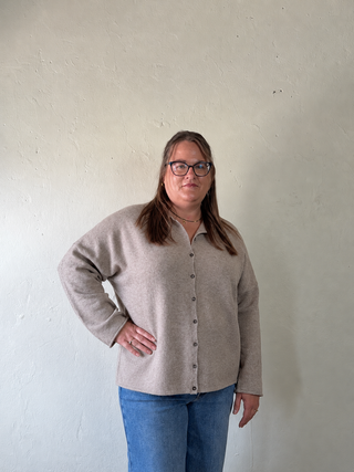 Extended The Wear Everywhere Cardigan | Light Mocha