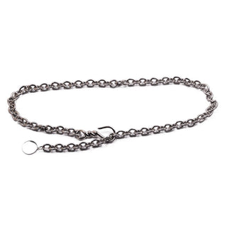 Chunky Chain Belt with Hook Buckle