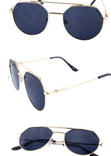 Load image into Gallery viewer, Gold Ollie Sunglasses w/ Gray Lens
