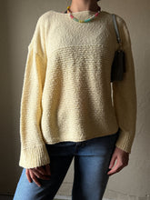 Load image into Gallery viewer, Textured Boat Neck Sweater | Butter Yellow
