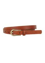 Load image into Gallery viewer, Basic Skinny Equestrian Buckle Leather Belt
