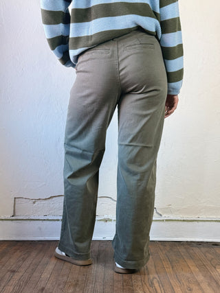 JBD Olive Wide Leg Jeans