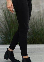 Load image into Gallery viewer, Extended Black High Rise Basic Skinny Jeans
