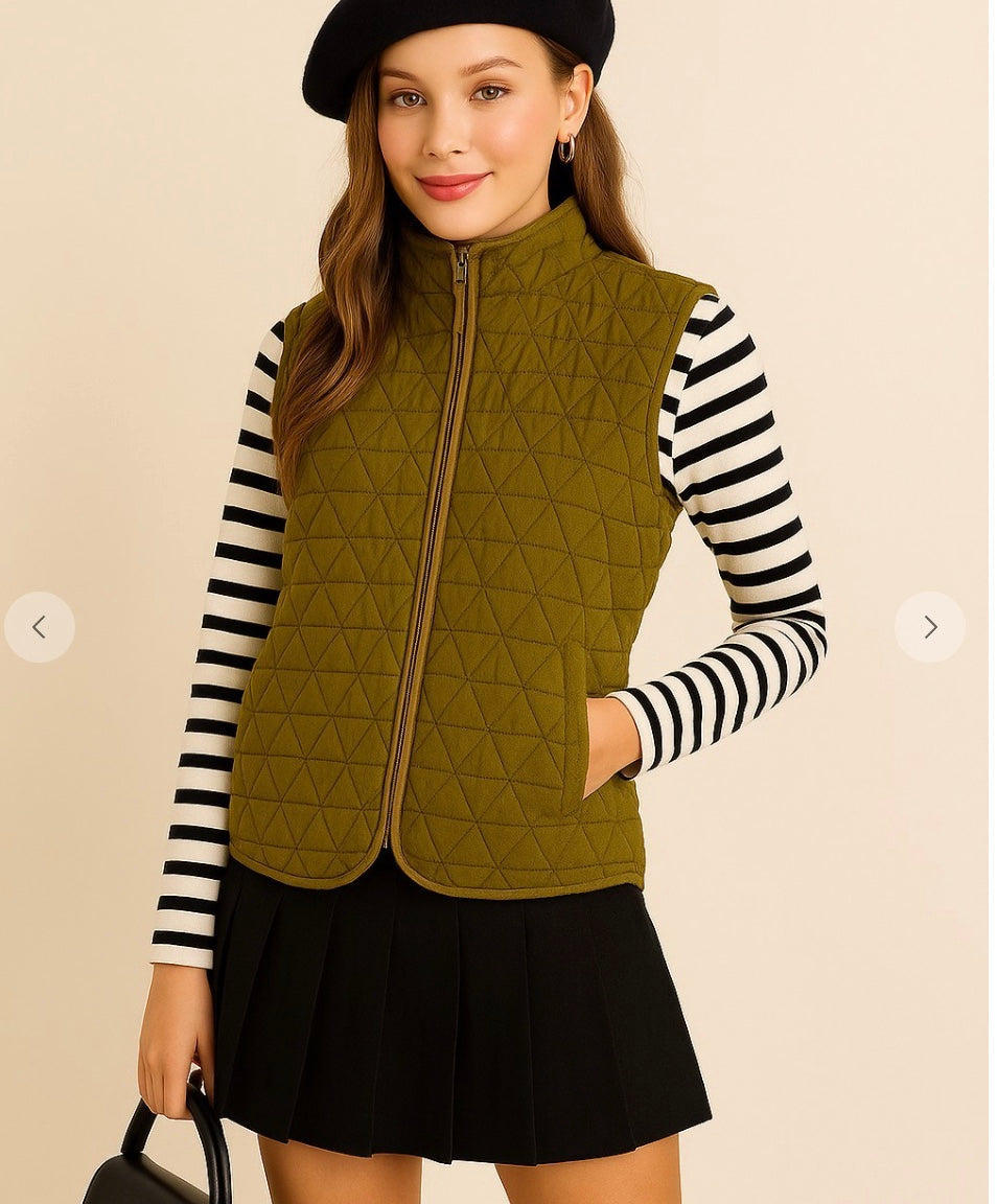 Camilla Vest | Chartreuse