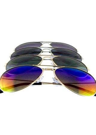 Classic Gold Aviator w/ Multicolor Lens