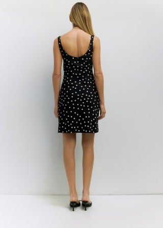 Polka Dot Woven Mini Dress