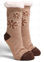 Load image into Gallery viewer, Daisy &amp; Mixed Pattern Sherpa Socks
