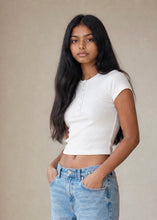 Load image into Gallery viewer, All Star Ribbed Henley Tee | Off White 
