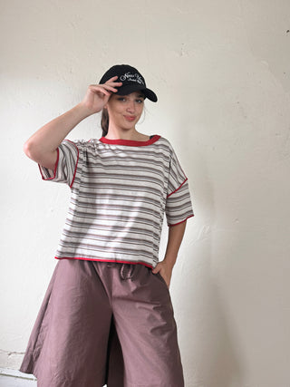 Drawstring Waist Culotte Shorts