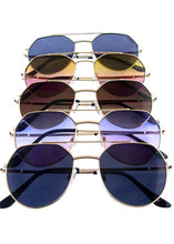 Load image into Gallery viewer, Gold Ollie Sunglasses w/ Paradise Lens
