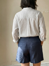 Load image into Gallery viewer, Striped Relaxed Button Up Blouse
