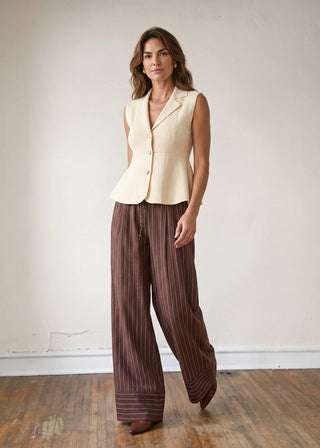 Camille Sweater Peplum Vest