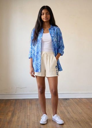 Coastal Breeze Printed Button Down