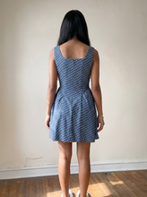 Load image into Gallery viewer, Sleeveless Star Print Chambray Dress
