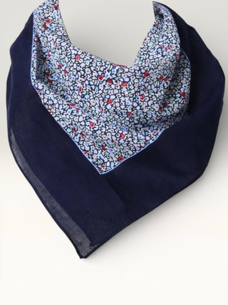 Ditsy Floral Cotton Bandana with Wide Border