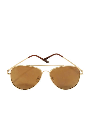 Double Bridge Aviator Sunglasses with white background 