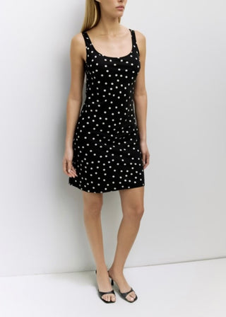 Polka Dot Woven Mini Dress