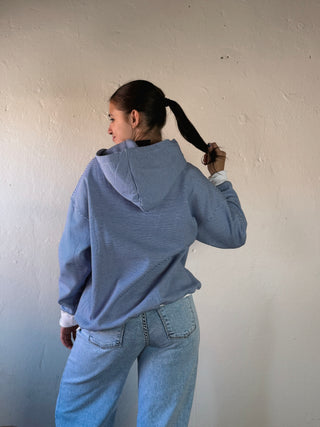 Everyday Striped Hoodie | Blue