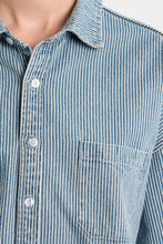 Load image into Gallery viewer, Engineer Stripe Denim Shirt Jacket
