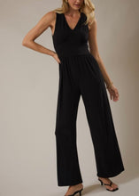 Load image into Gallery viewer, Effortless Black Wide Leg Jumpsuit
