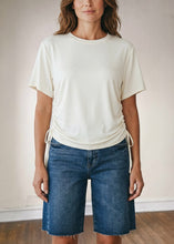 Load image into Gallery viewer, Everyday Ease Side Ruched Tee
