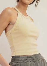 Load image into Gallery viewer, Everyday Motion Cropped Tank | Butter Yellow 
