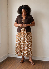 Load image into Gallery viewer, Extended Size Golden Grove Smocked Midi Dress
