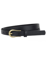 Load image into Gallery viewer, Basic Skinny Equestrian Buckle Leather Belt
