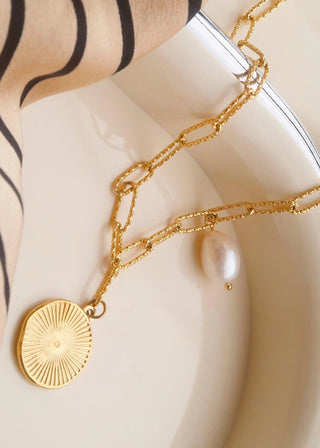 18K Coin Chain Necklace | Isaline