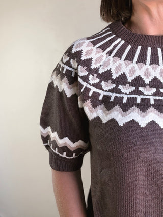 Nordic Muse Short Sleeve Sweater