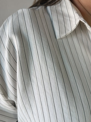 Vintage Stripe Button Down Shirt | Cream