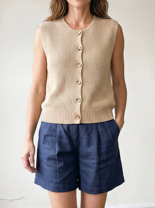 Harvest Market Sweater Vest | Oatmeal